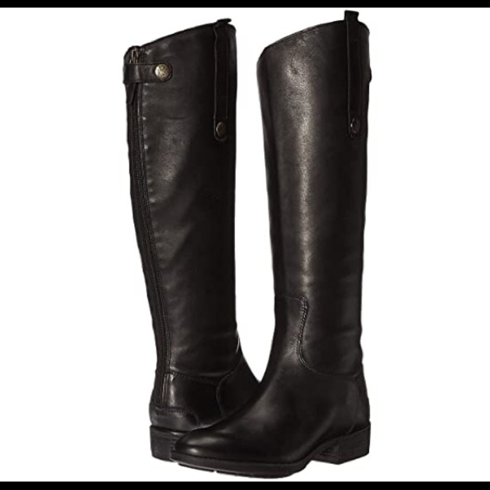 Sam Edelman Penny Riding Boots 7.5 in GUC Black